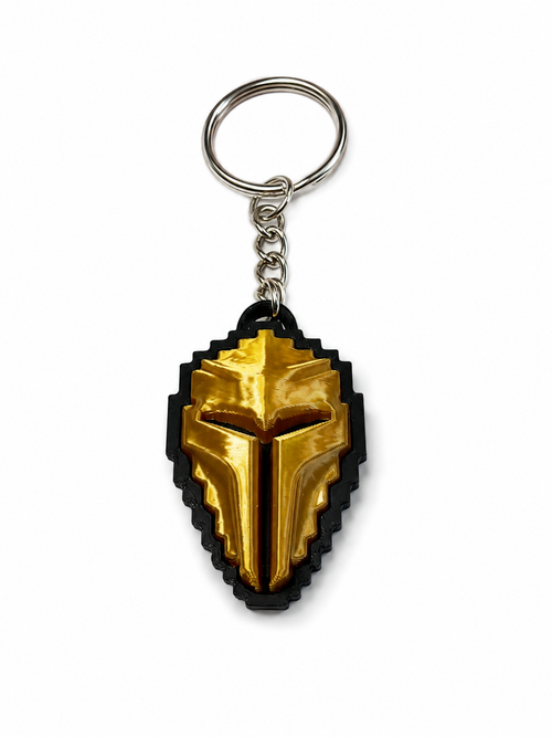 Tibia Golden Helmet Keychain