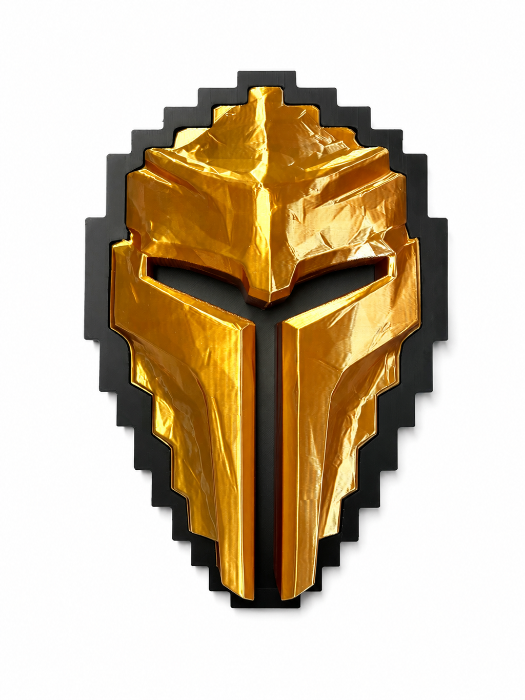 Tibia Golden Helmet Collector’s Display – Wall Art & Desk Stand