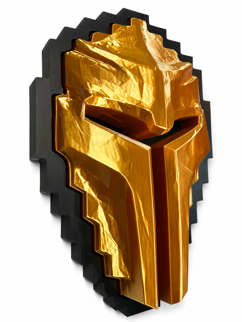 Tibia Golden Helmet Collector’s Display – Wall Art & Desk Stand