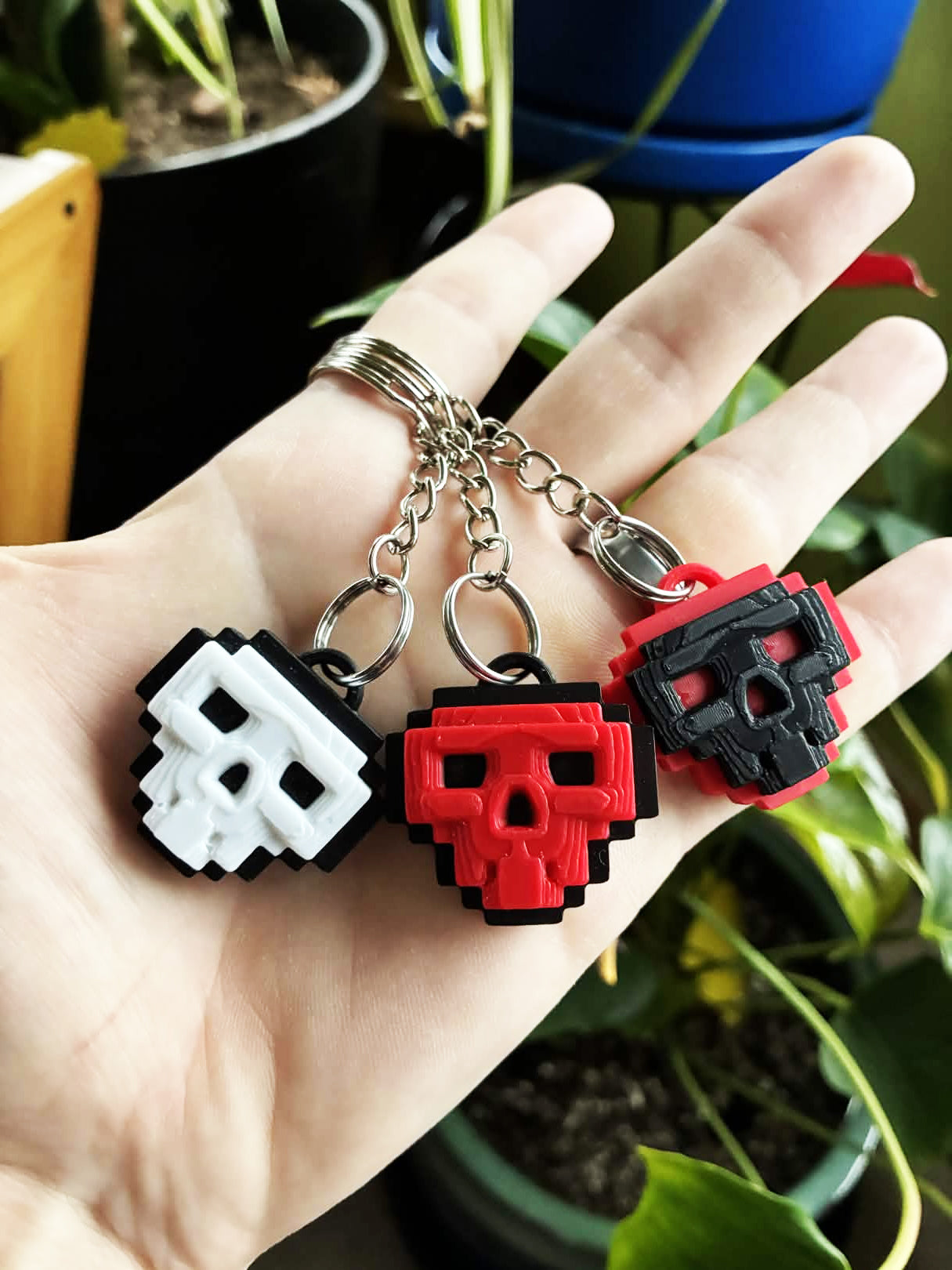Tibia Skull Keychains